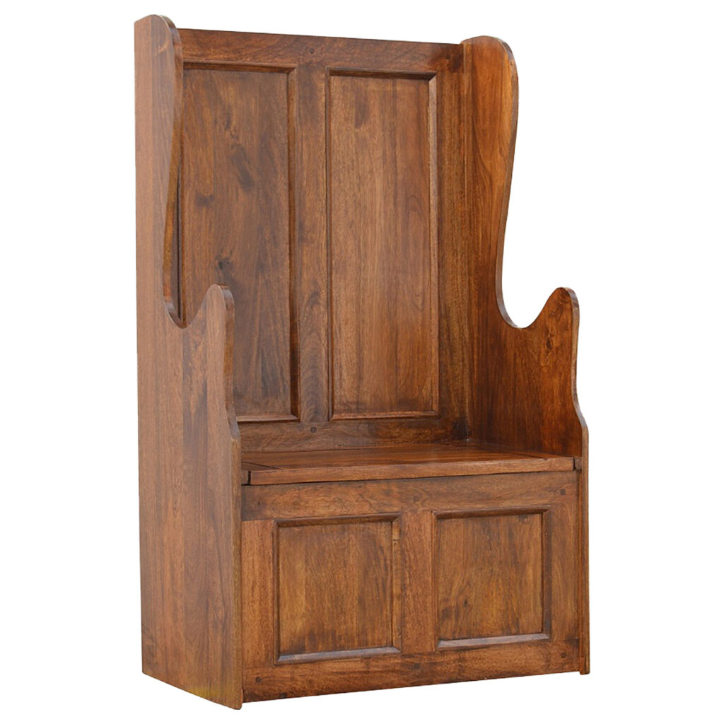 Lid up County Style Monks Bench - Image 2