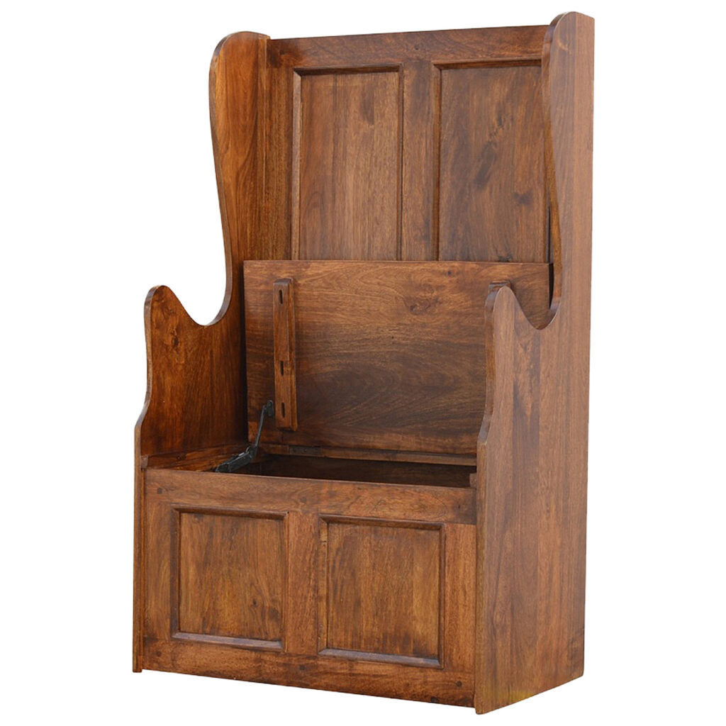 Lid up County Style Monks Bench - Image 5