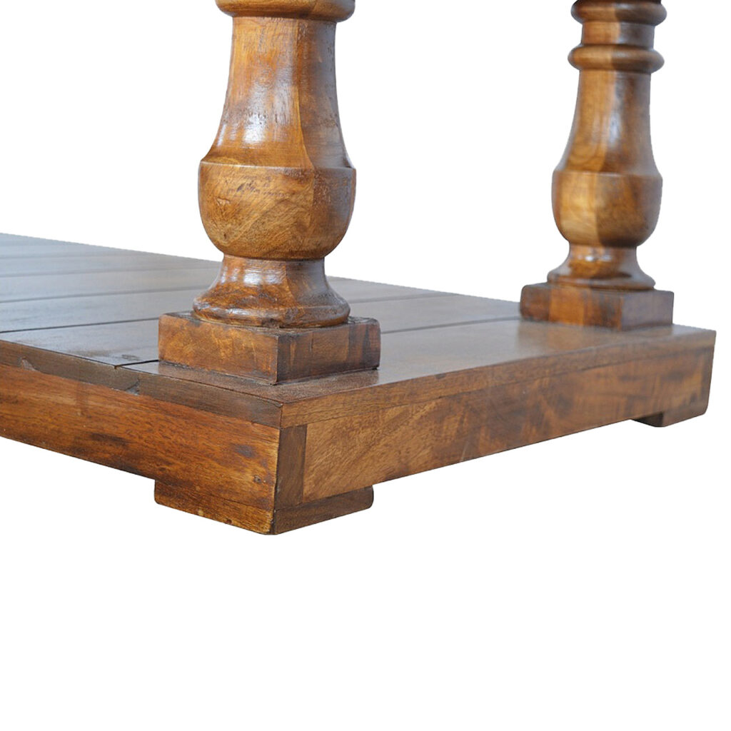 Square Turned Country Coffee Table - Image 6
