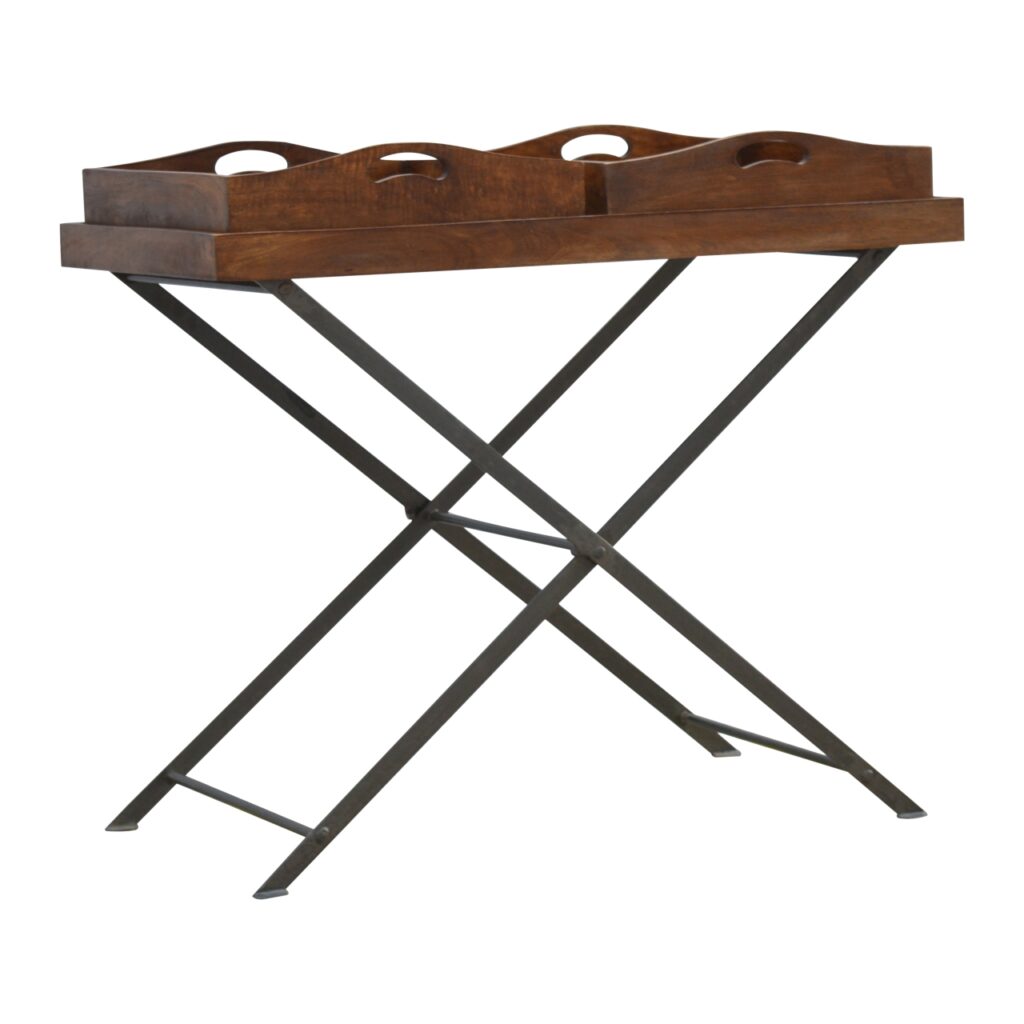 Industrial Metal Butler Tray - Image 2