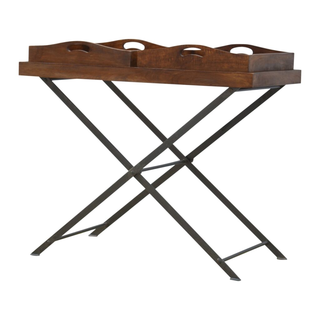Industrial Metal Butler Tray - Image 3