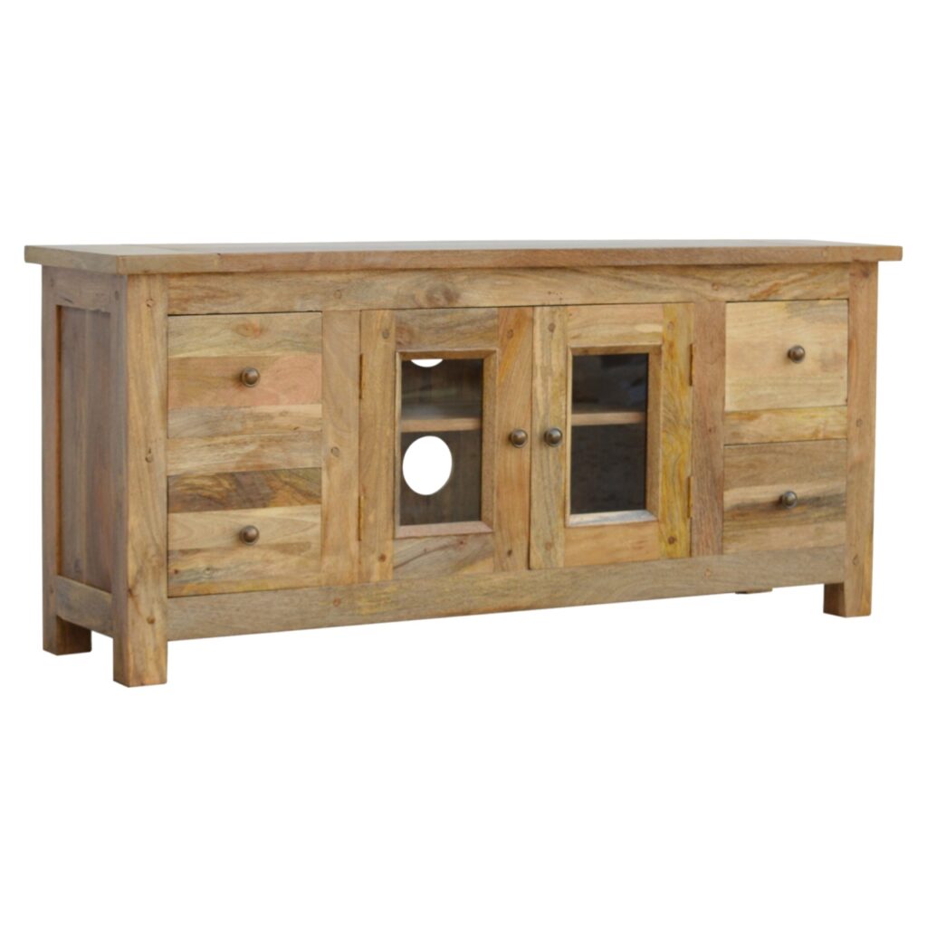 Granary Glazed 4 Drawer TV Unit - Image 2