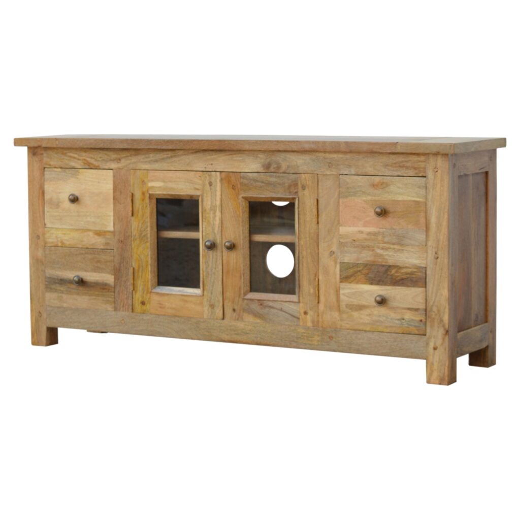 Granary Glazed 4 Drawer TV Unit - Image 3