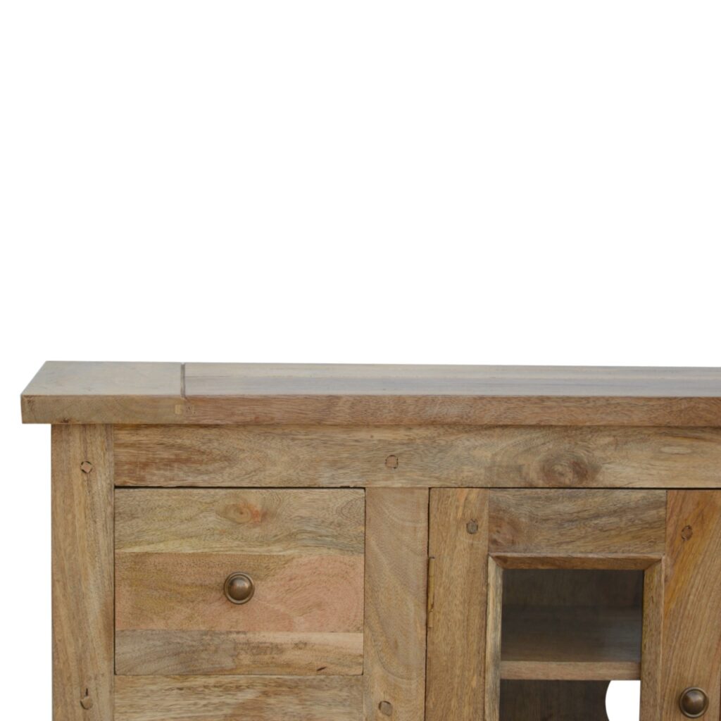 Granary Glazed 4 Drawer TV Unit - Image 4