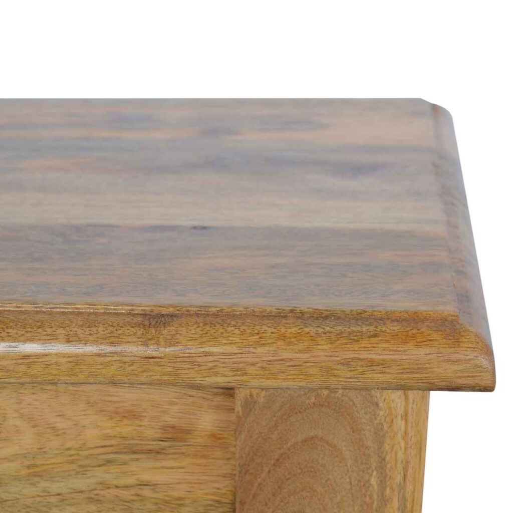 Solid Wood Bench with Turned Feet - Image 4