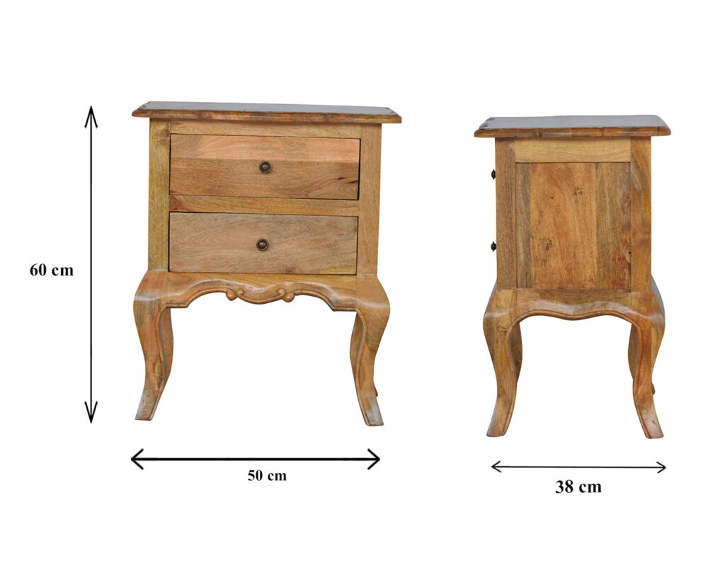 Bedside with Cabriole Legs - Image 4