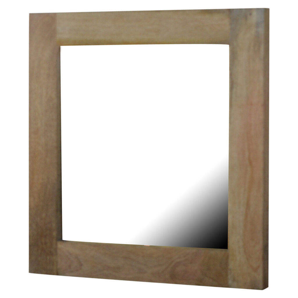 Square Wooden Frame with Mirror - Image 3