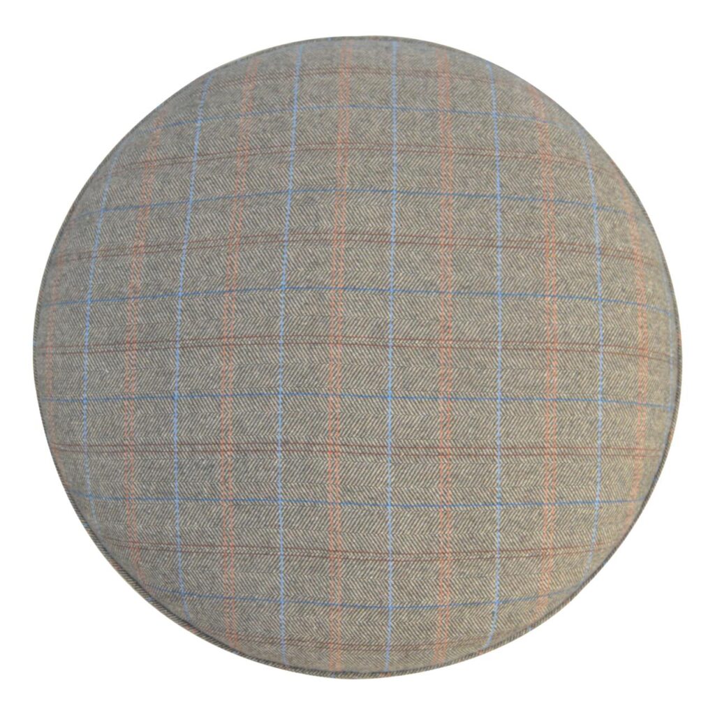 Multi Tweed Nordic Style Footstool - Image 6