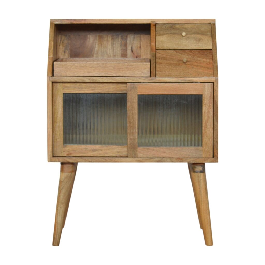 Multi Drawer Glass Bedside - Image 2