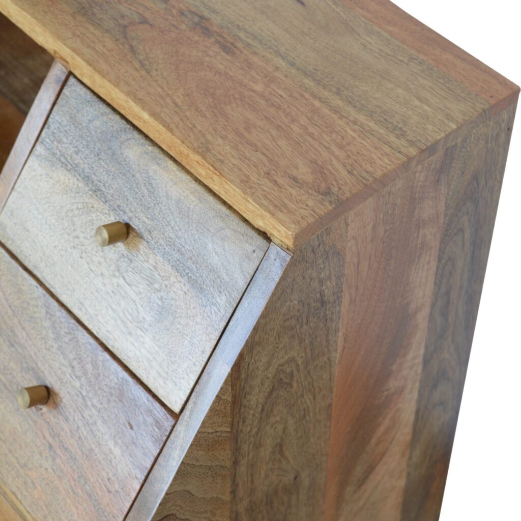 Multi Drawer Glass Bedside - Image 6
