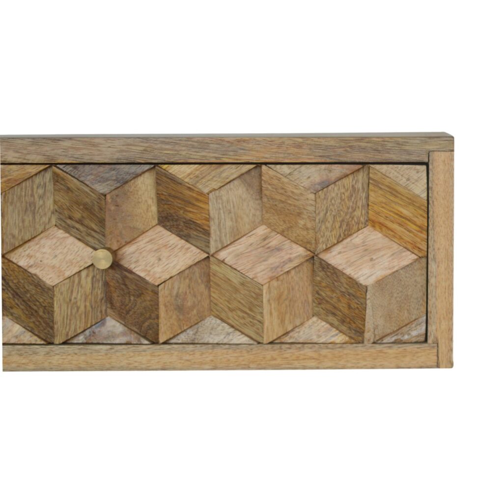 Floating Cube Carved Bedside - Image 6