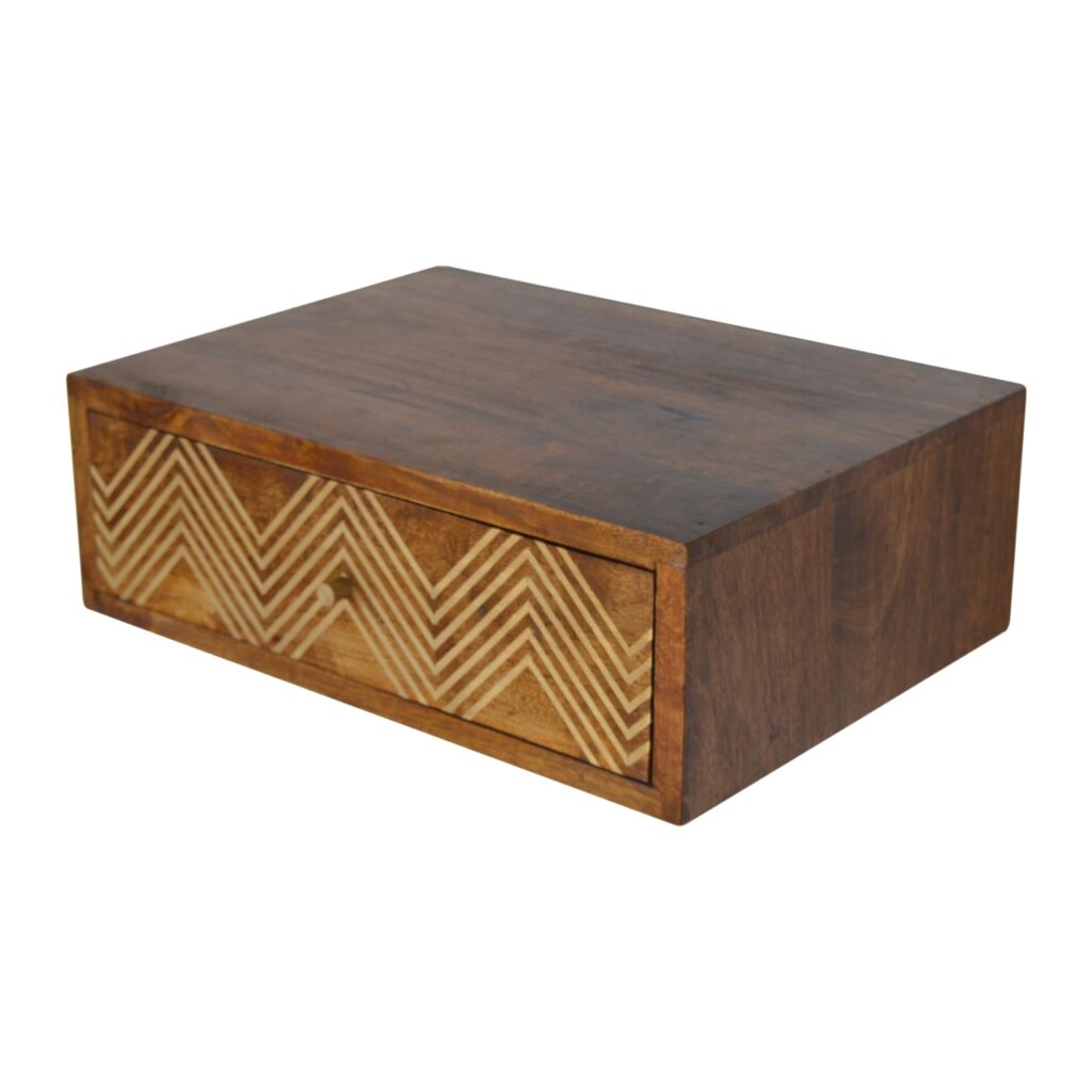 Wall Mounted Chevron Bedside - Image 5