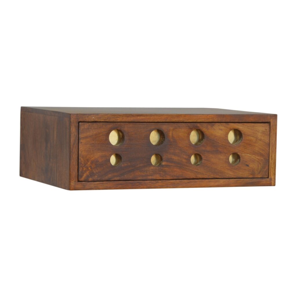 Floating Cut out Brass Bedside - Image 2