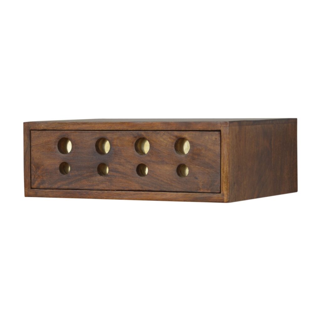 Floating Cut out Brass Bedside - Image 3