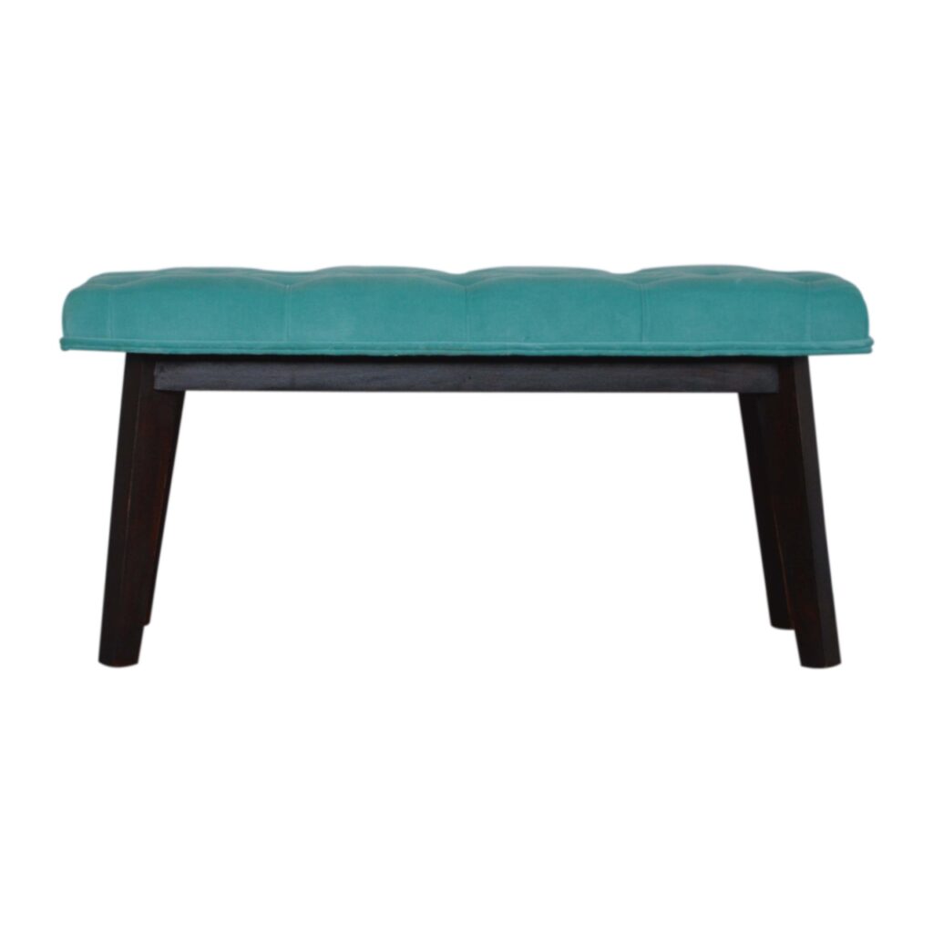 Nordic Style Turquoise Bench - Image 2