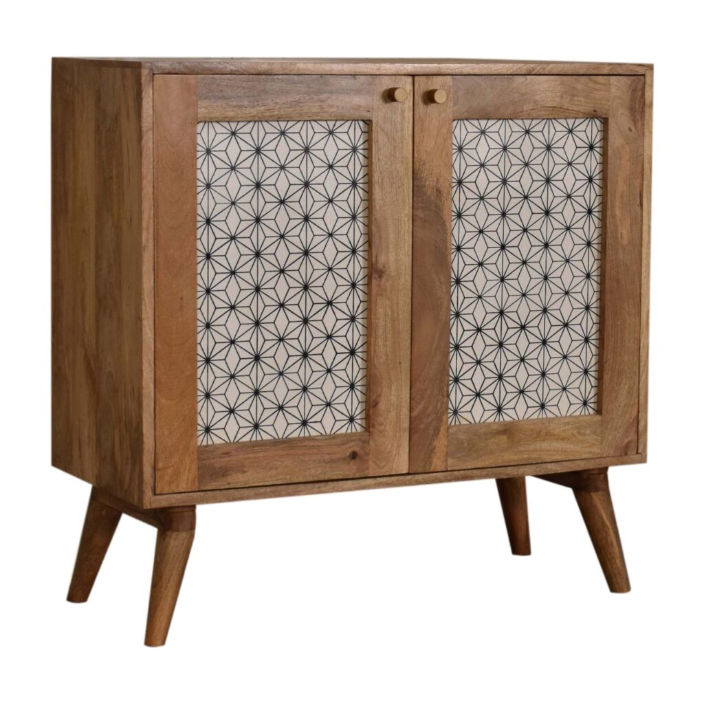 Geometric Screen Printed Cabinet - Image 4