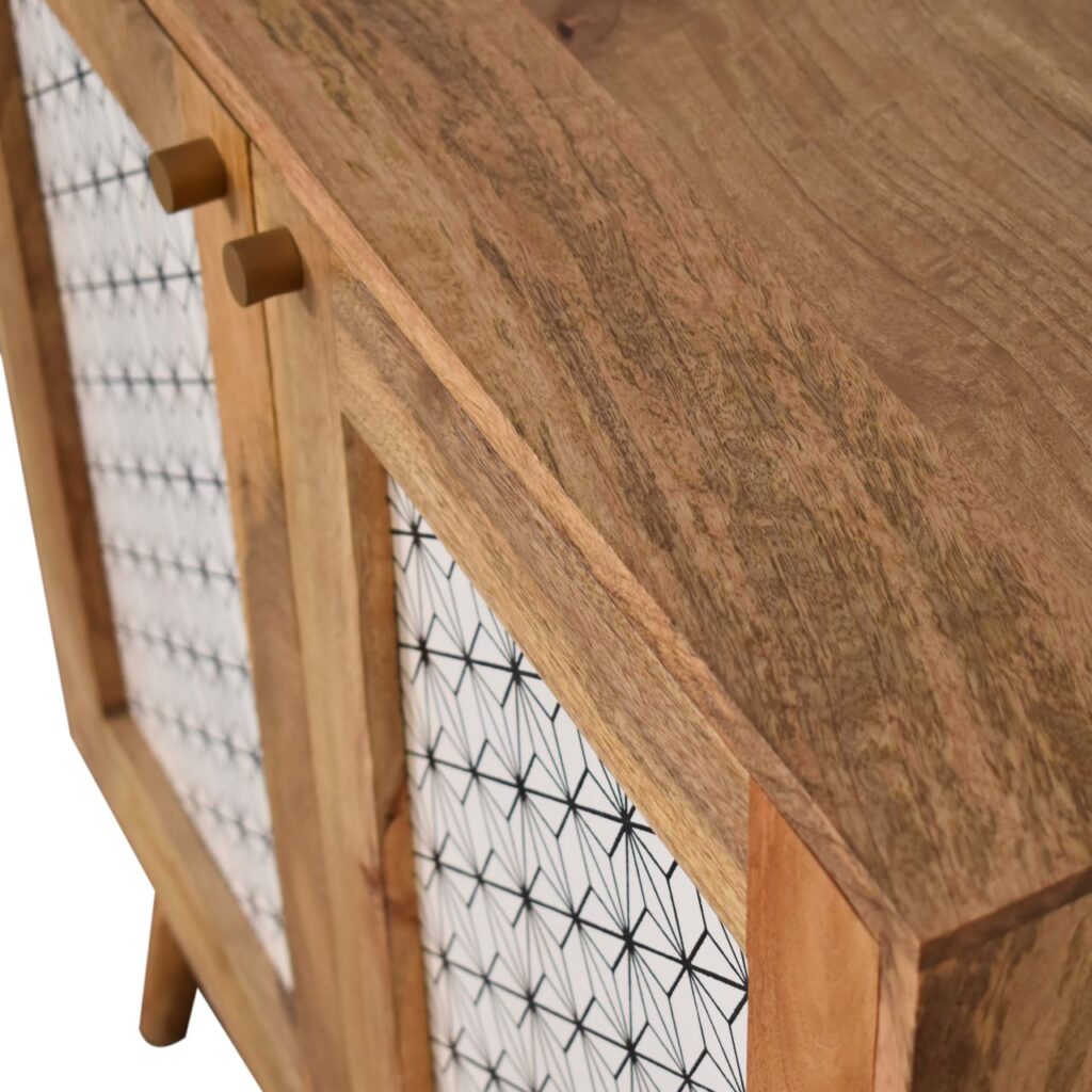 Geometric Screen Printed Cabinet - Image 6