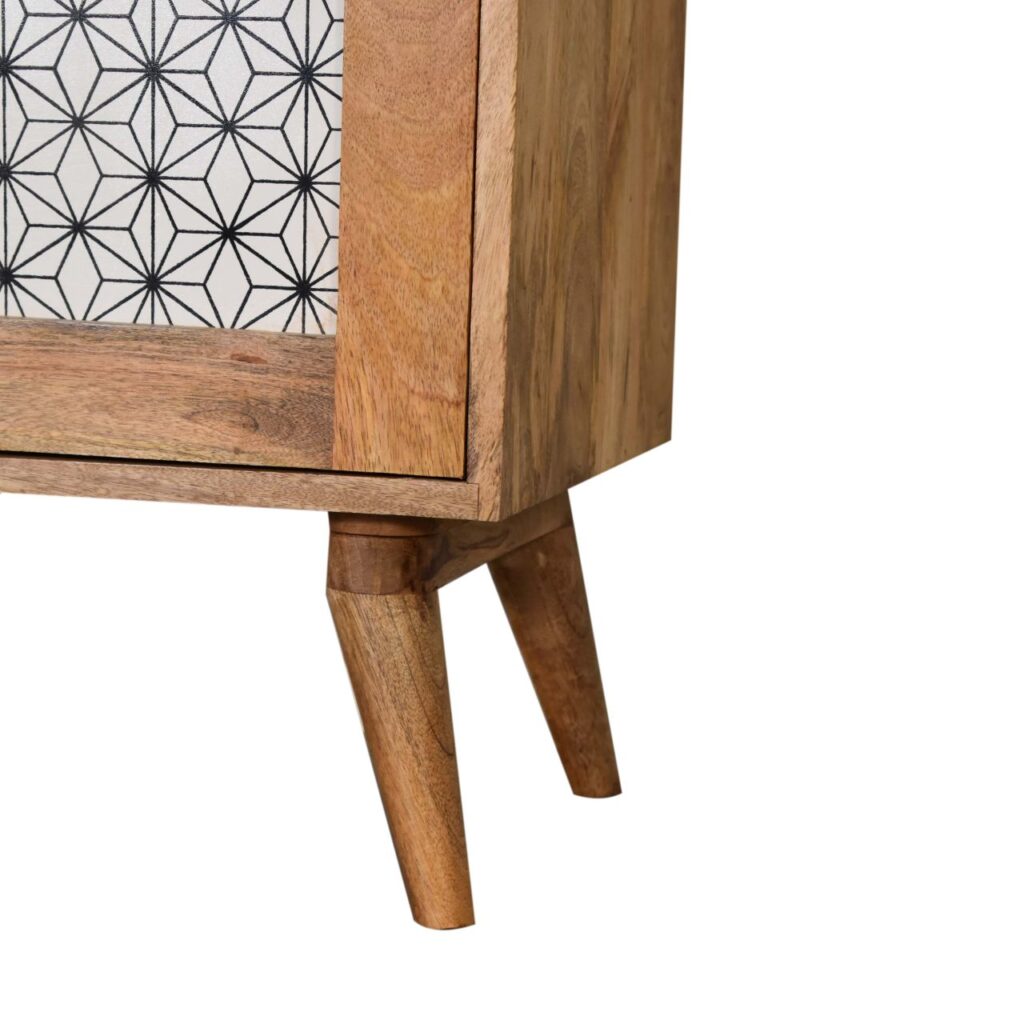 Geometric Screen Printed Cabinet - Image 7