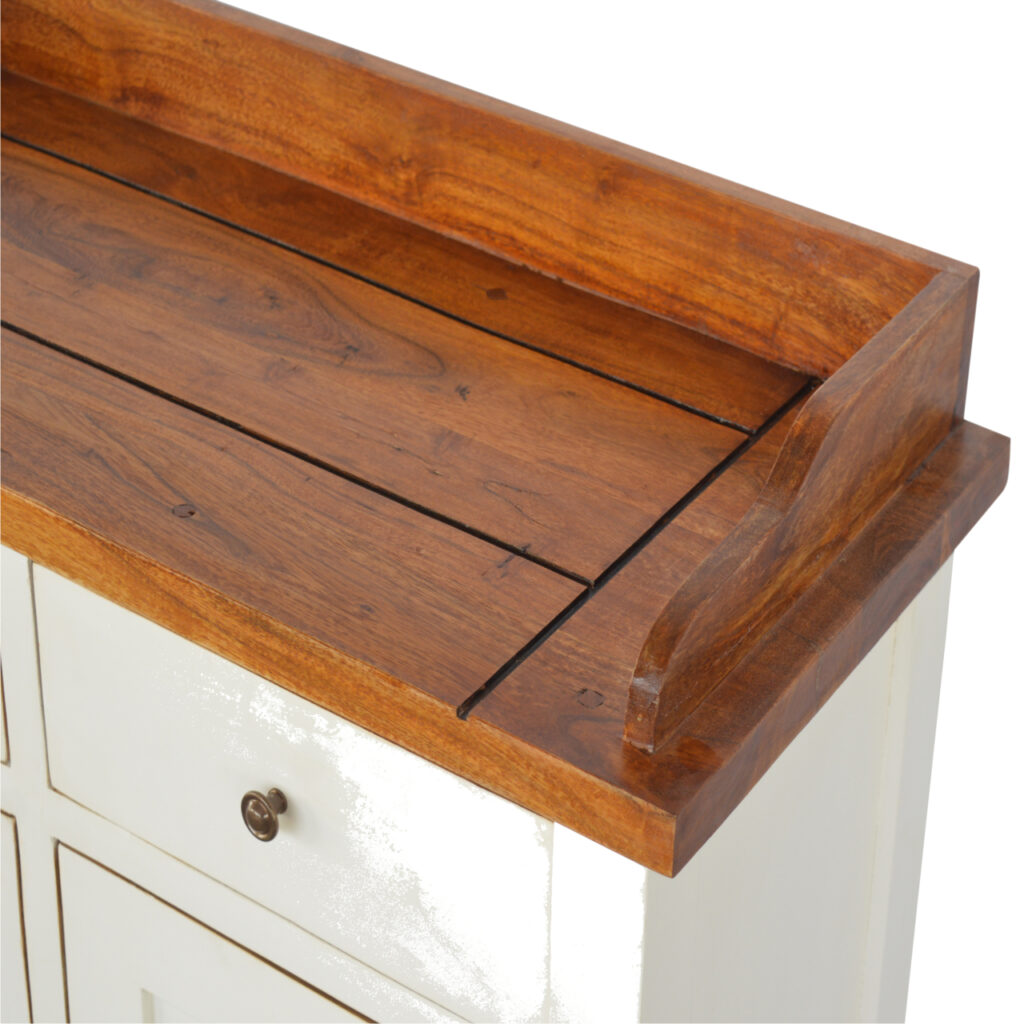 Country Two Tone Kitchen Cabinet - Image 8