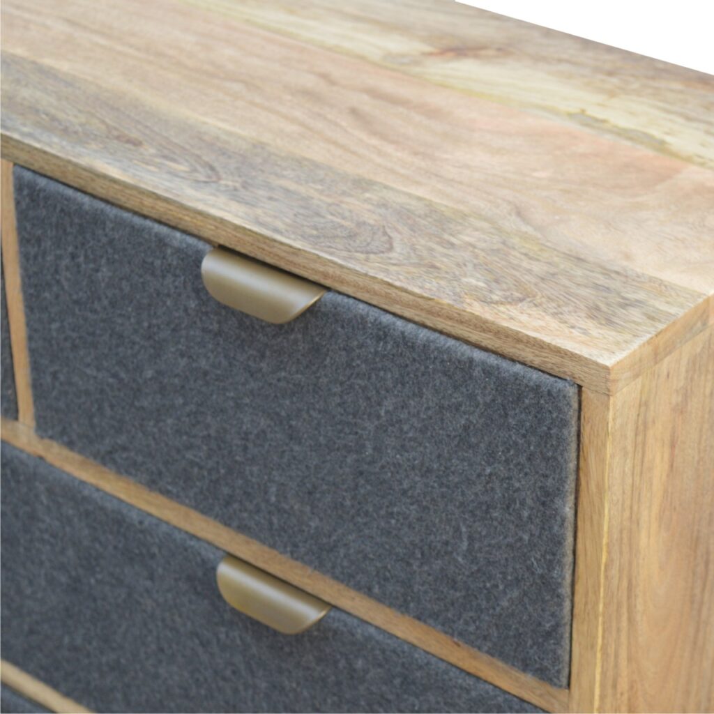 Grey Tweed Chest - Image 5