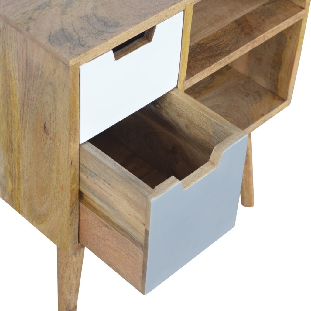 Grey and White Drawer Cabinet - Image 7