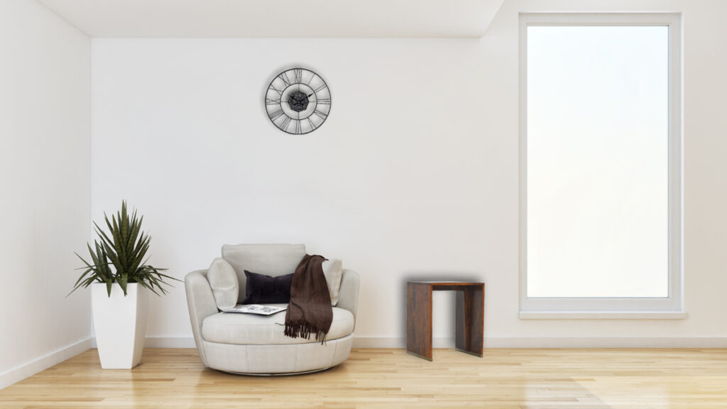 Chestnut End Table with Gold Inlay - Image 8