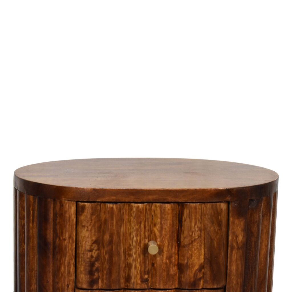 Stripe Chestnut Bedside - Image 5