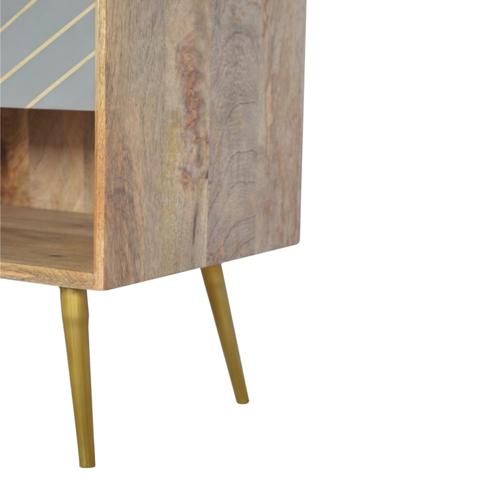 Cement Inlay Bedside with Open Slot - Image 6