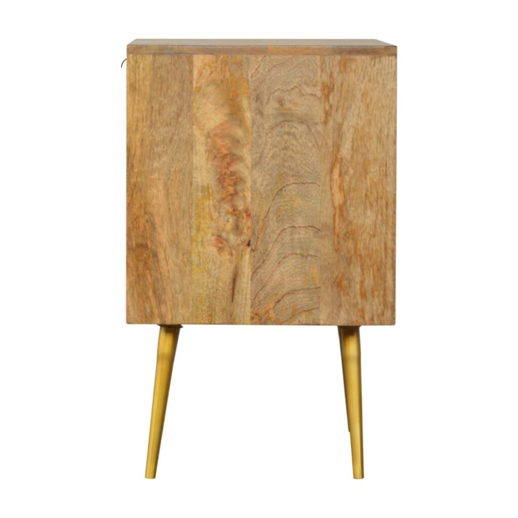 Cement Inlay Bedside with Open Slot - Image 8