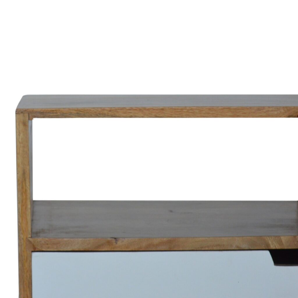 Open Slot White Painted Bedside - Image 6