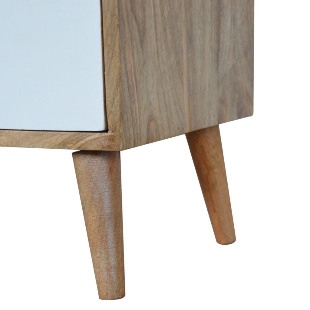 Open Slot White Painted Bedside - Image 7