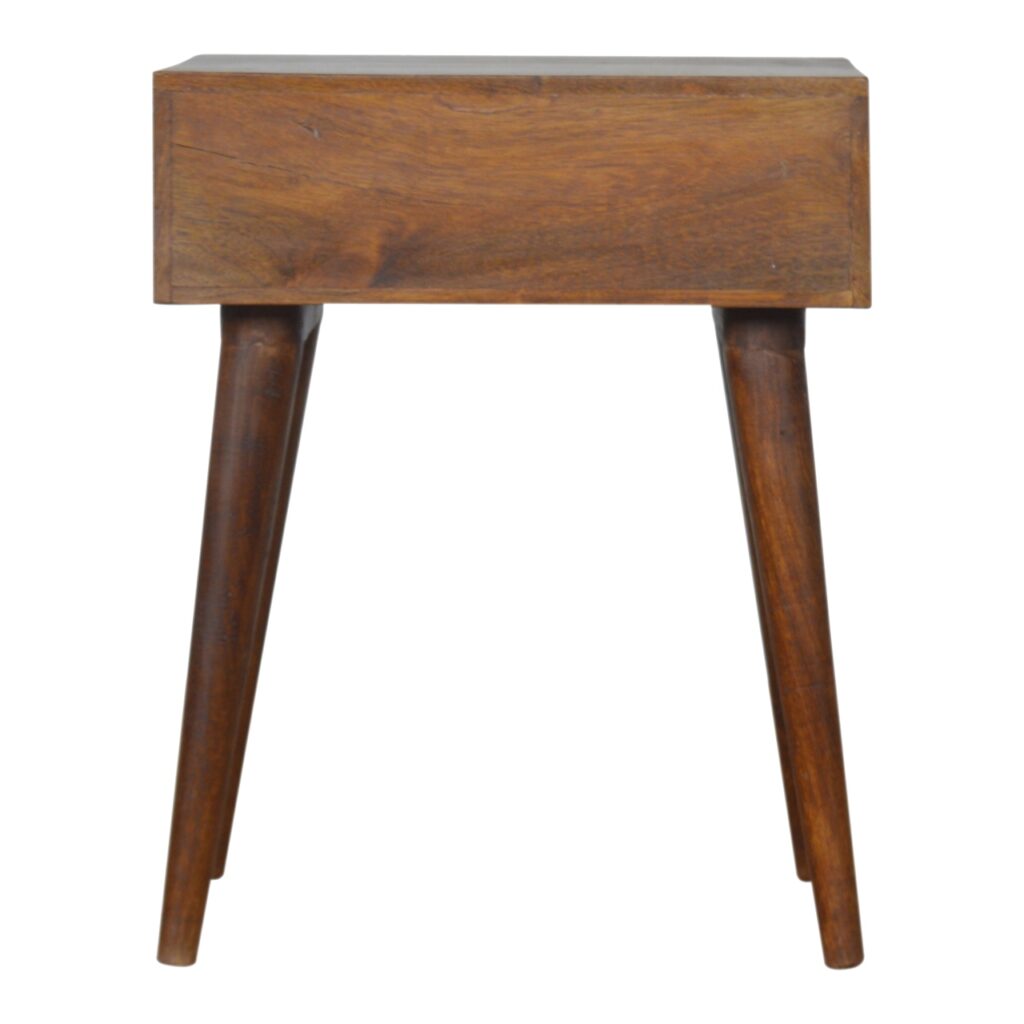 Brass Inlay Chevron Bedside - Image 9