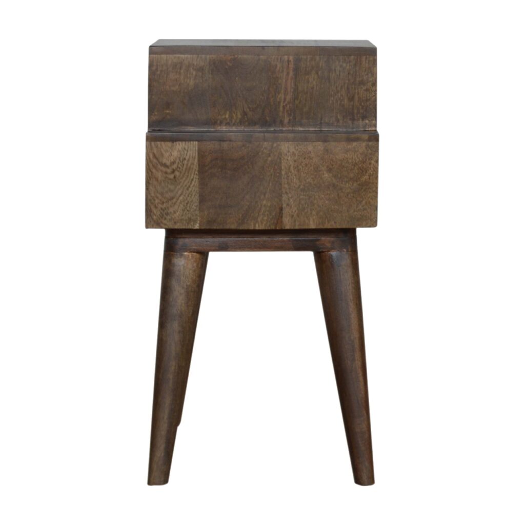 Walnut and White Painted Bedside - Image 8