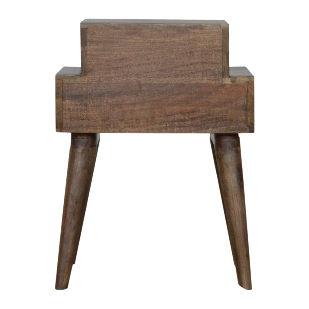 Walnut and White Painted Bedside - Image 9