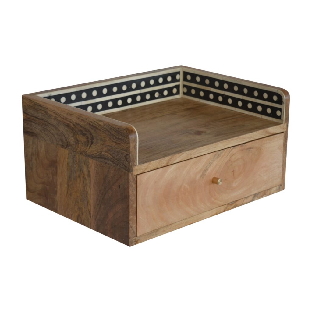 Bone Inlay Gallery Floating Bedside - Image 5