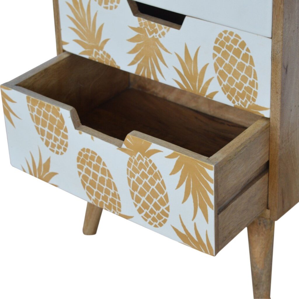 Pineapple Screen Printed Bedside - Image 5