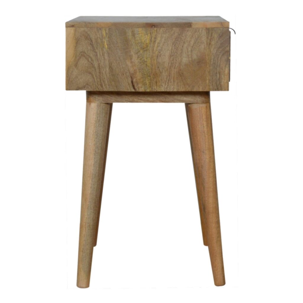 Sleek Cement Brass Inlay Bedside - Image 8