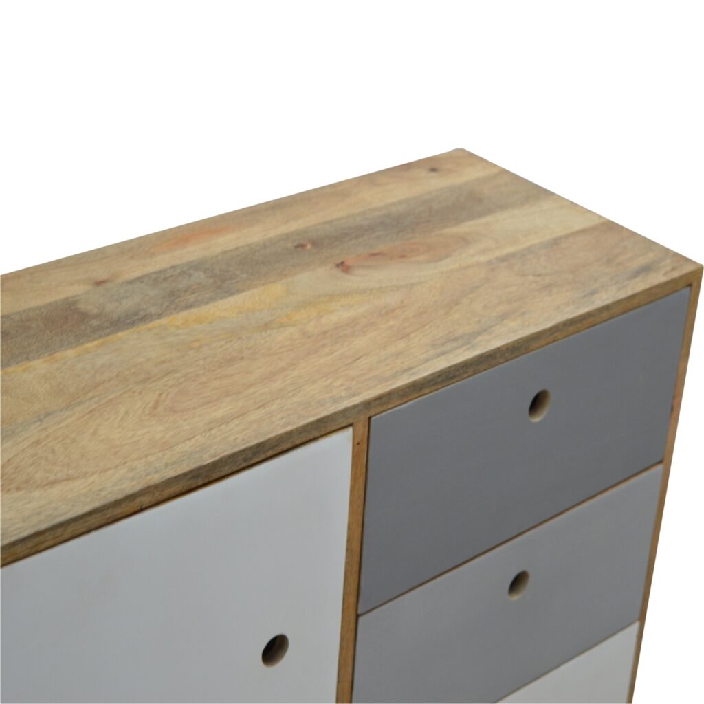 Two Tone Hand Painted Cabinet - Image 4