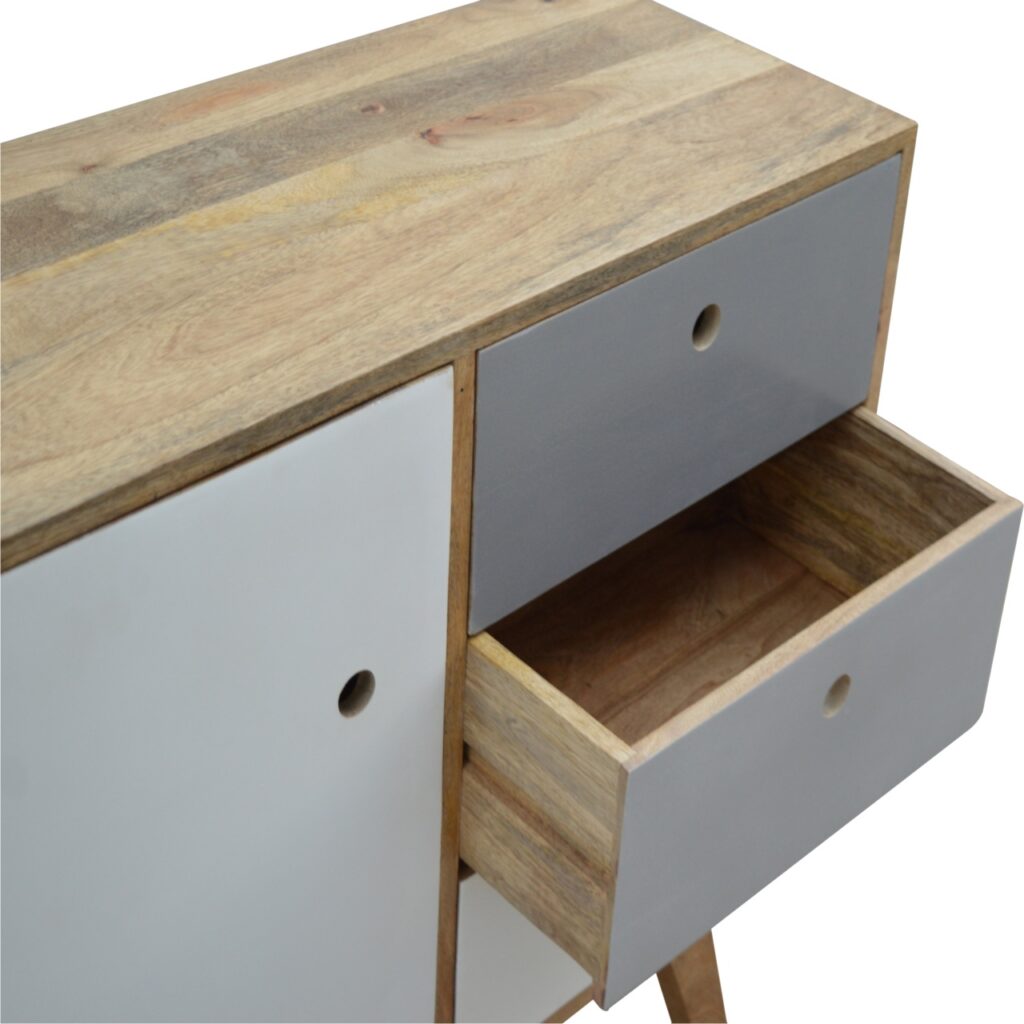 Two Tone Hand Painted Cabinet - Image 5