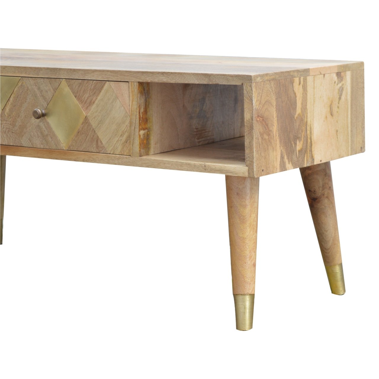 Oak-ish Gold Inlay Media Unit - Image 6
