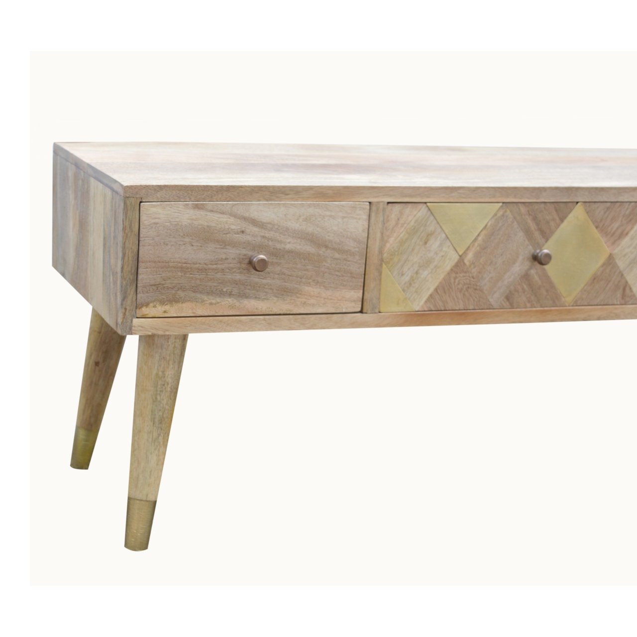Oak-ish Gold Inlay Media Unit - Image 5