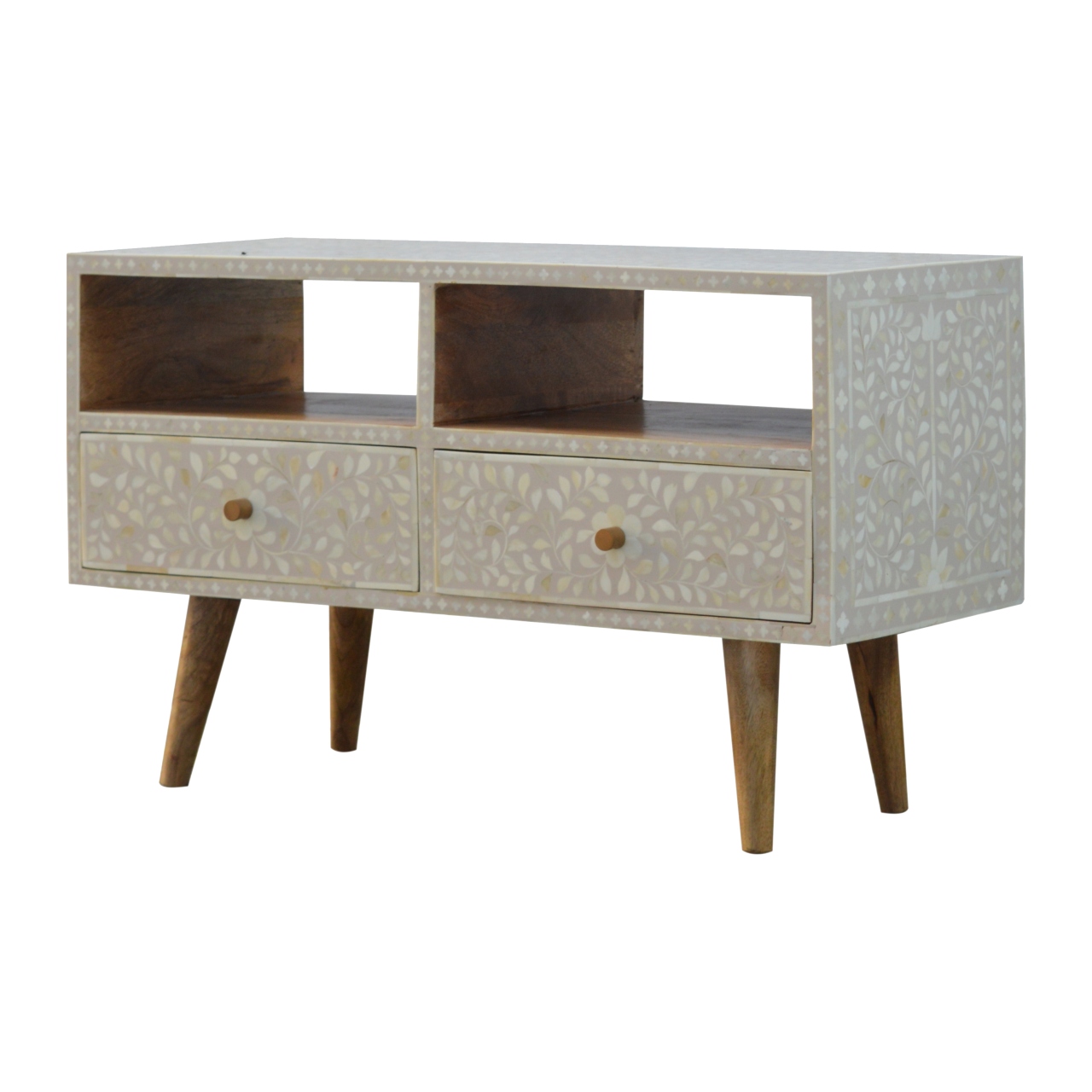 Floral Bone Inlay Media Unit - Image 3