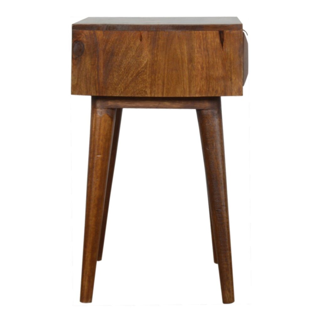 Carved Chestnut Bedside - Image 8