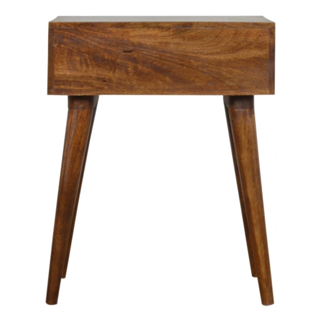 Carved Chestnut Bedside - Image 9