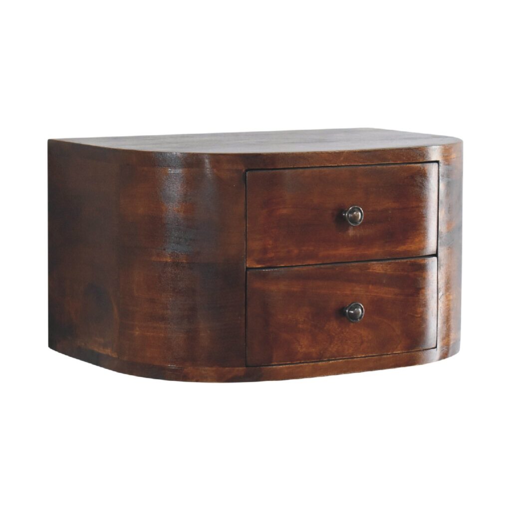Lunar 2 Drawer Floating Bedside - Image 2