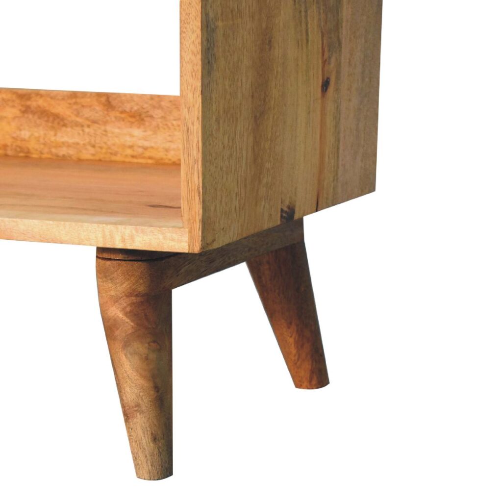Oak-ish Nordic Storage Bench - Image 8