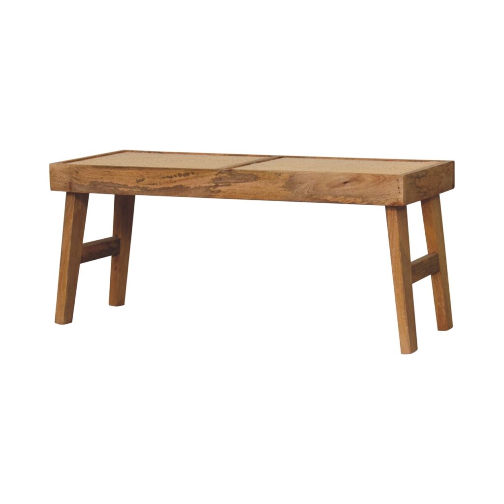 Open Rattan Bench - Image 4