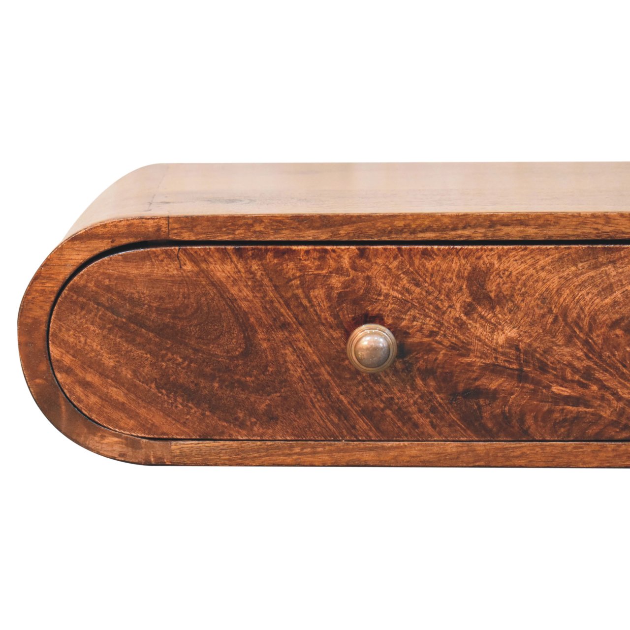 Wall Mounted California Walnut Console Table - Image 4