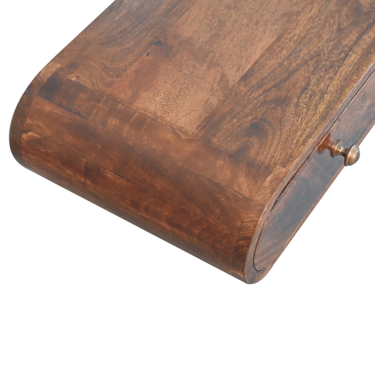 Wall Mounted California Walnut Console Table - Image 5