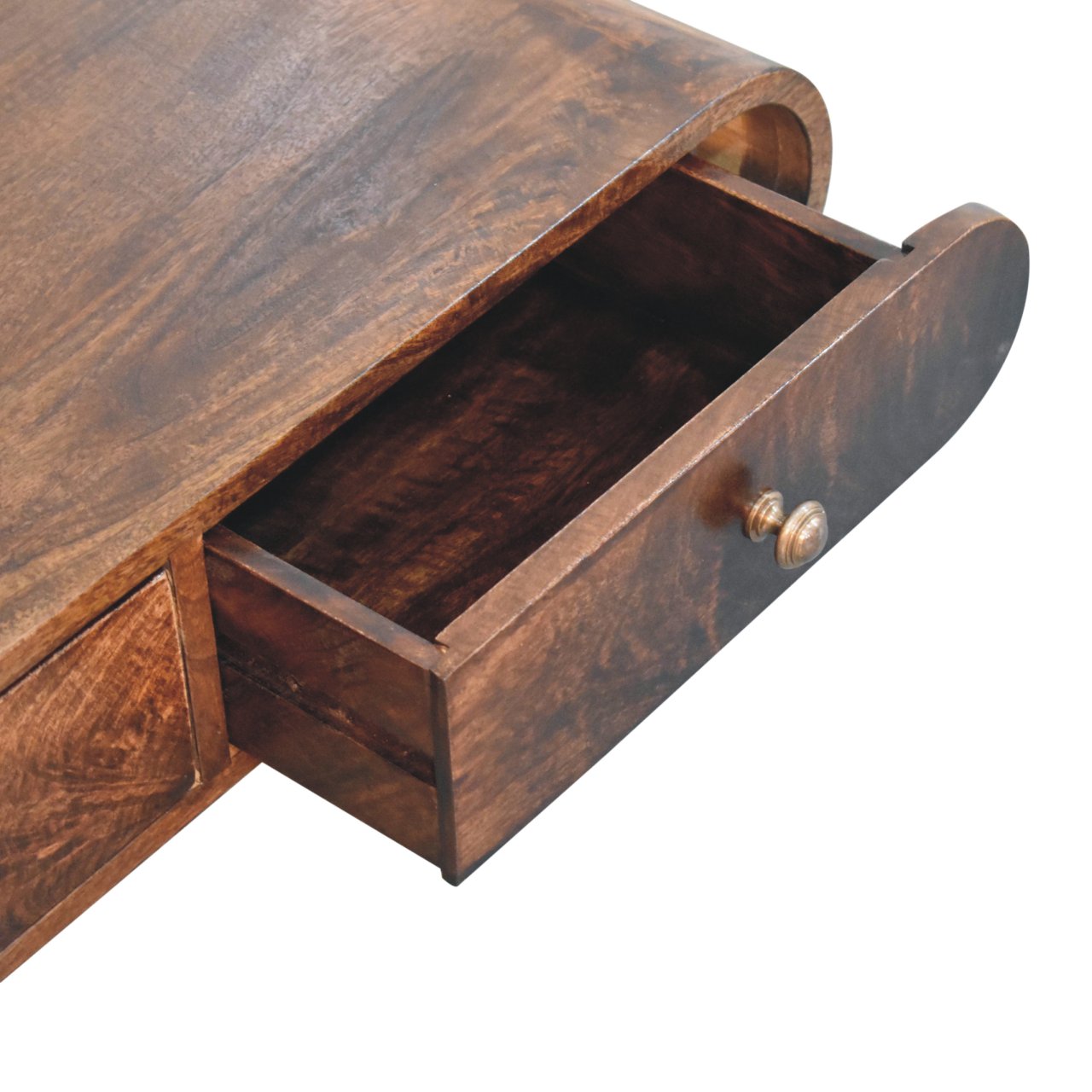 Wall Mounted California Walnut Console Table - Image 6